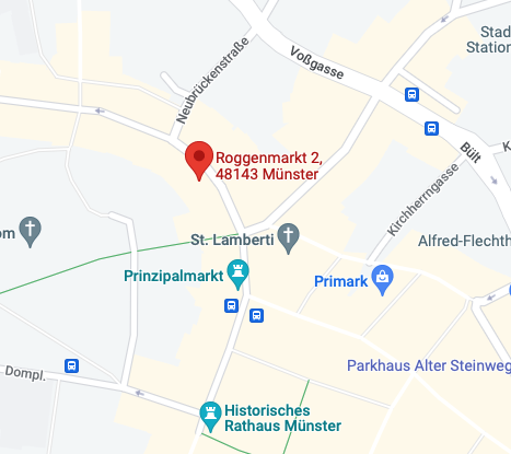 Karte - Roggenmarkt 2 - 4843 Münster